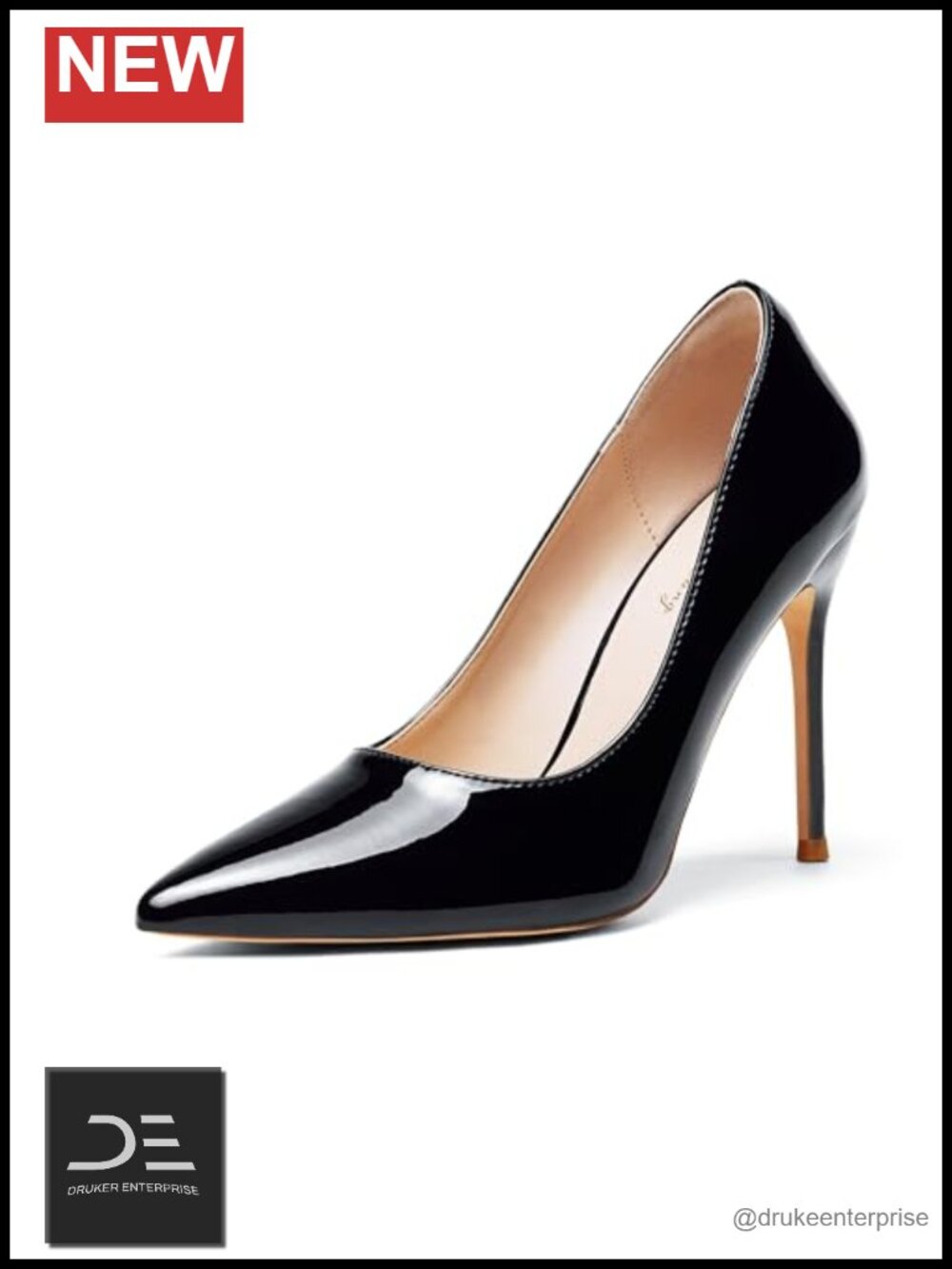 Women's 4 Inch Stiletto Heels Pointed Toe Slip-On Pumps Wedding Office